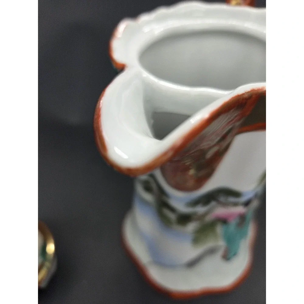 Chocolate Cocoa Pot Vintage Geishaware Satsuma Japanese Interwar Era 1921-1940